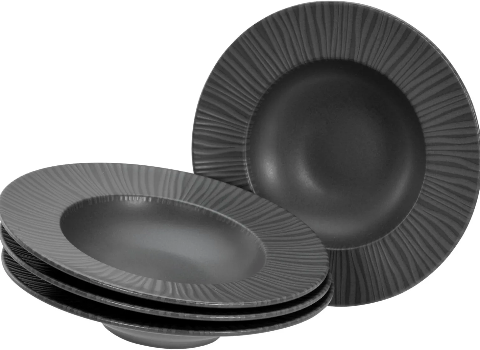 Vesuvio - Pastateller 4-tlg - Schwarz