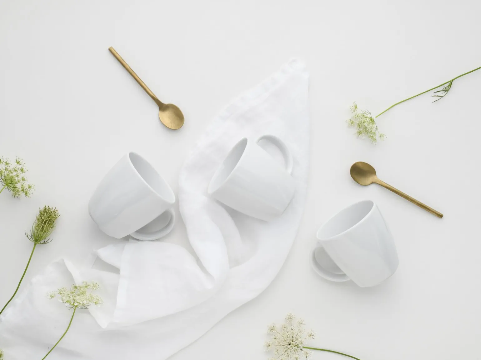 Victoria - Kaffeebecher 6-tlg - Weiss