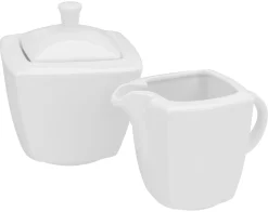 Victoria - Milch und Zucker Set 2-tlg - Weiss