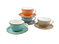 Vintage Nature - Cappuccino Set 8-tlg - bunt