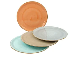 Vintage Nature - Pizzateller 4-tlg - Weiss