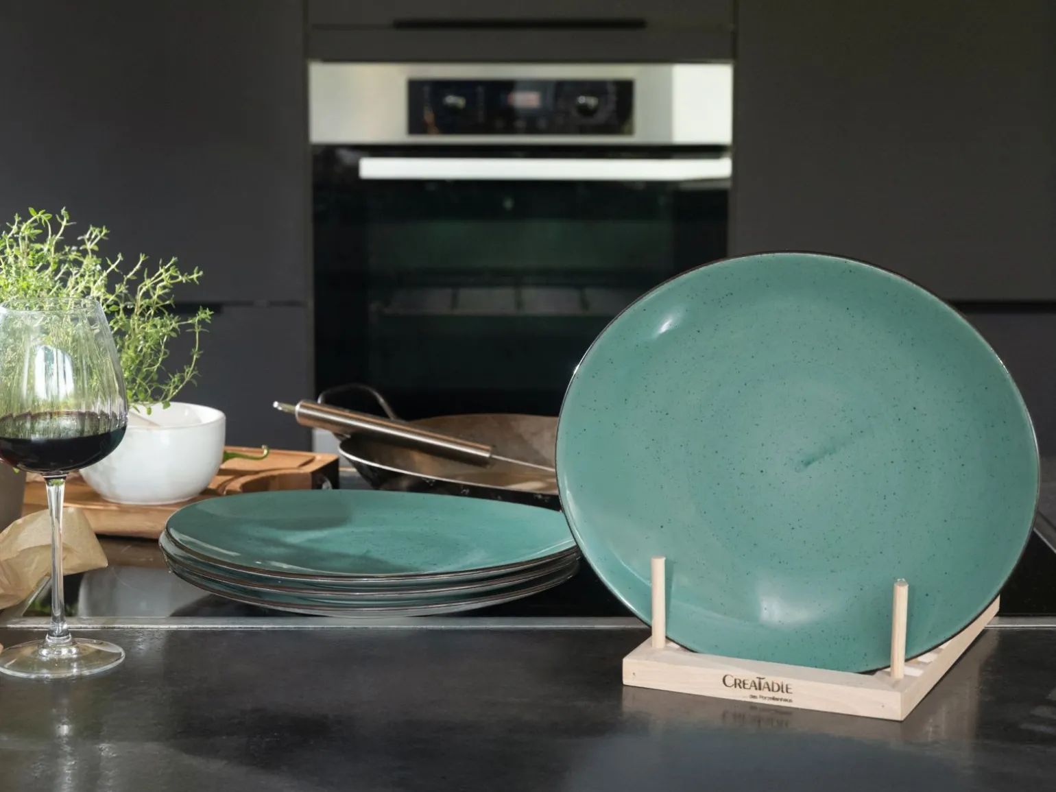Vintage Nature - Tellerset 4-tlg, Vintage Nature - Steak Set 8-tlg - bunt