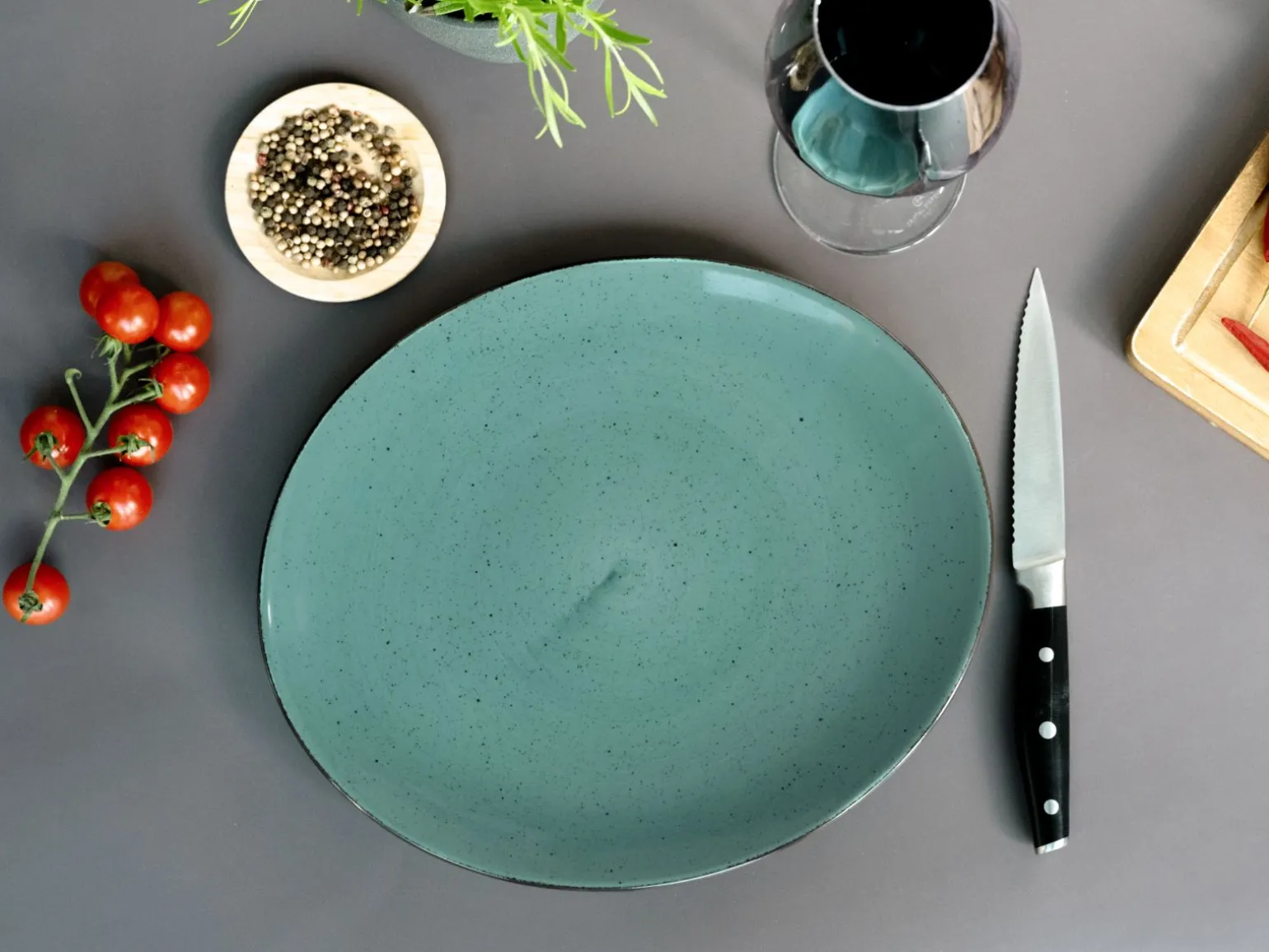 Vintage Nature - Tellerset 4-tlg, Vintage Nature - Steak Set 8-tlg - bunt