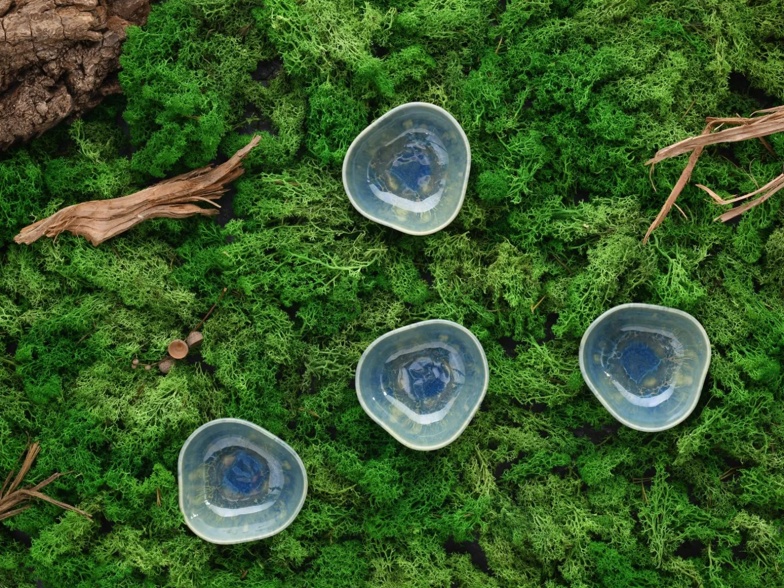 Yuki - Dipping Bowl 4-tlg - Grün-blau