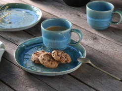 Yuki - Kaffeebecher 4-tlg - Grün-blau