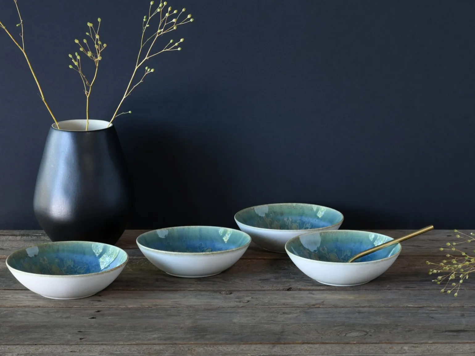 Yuki - Mehrzweckschale 4-tlg - Grün-blau