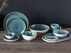 Yuki - Salatschüssel 2-tlg - Grün-blau