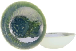 Yuki - Salatschüssel 2-tlg - Grün-blau